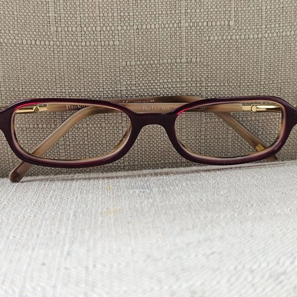 Ralph Lauren Prep Youth Eyeglasses Frame Red/Gold Tone 8506 45[]15 125